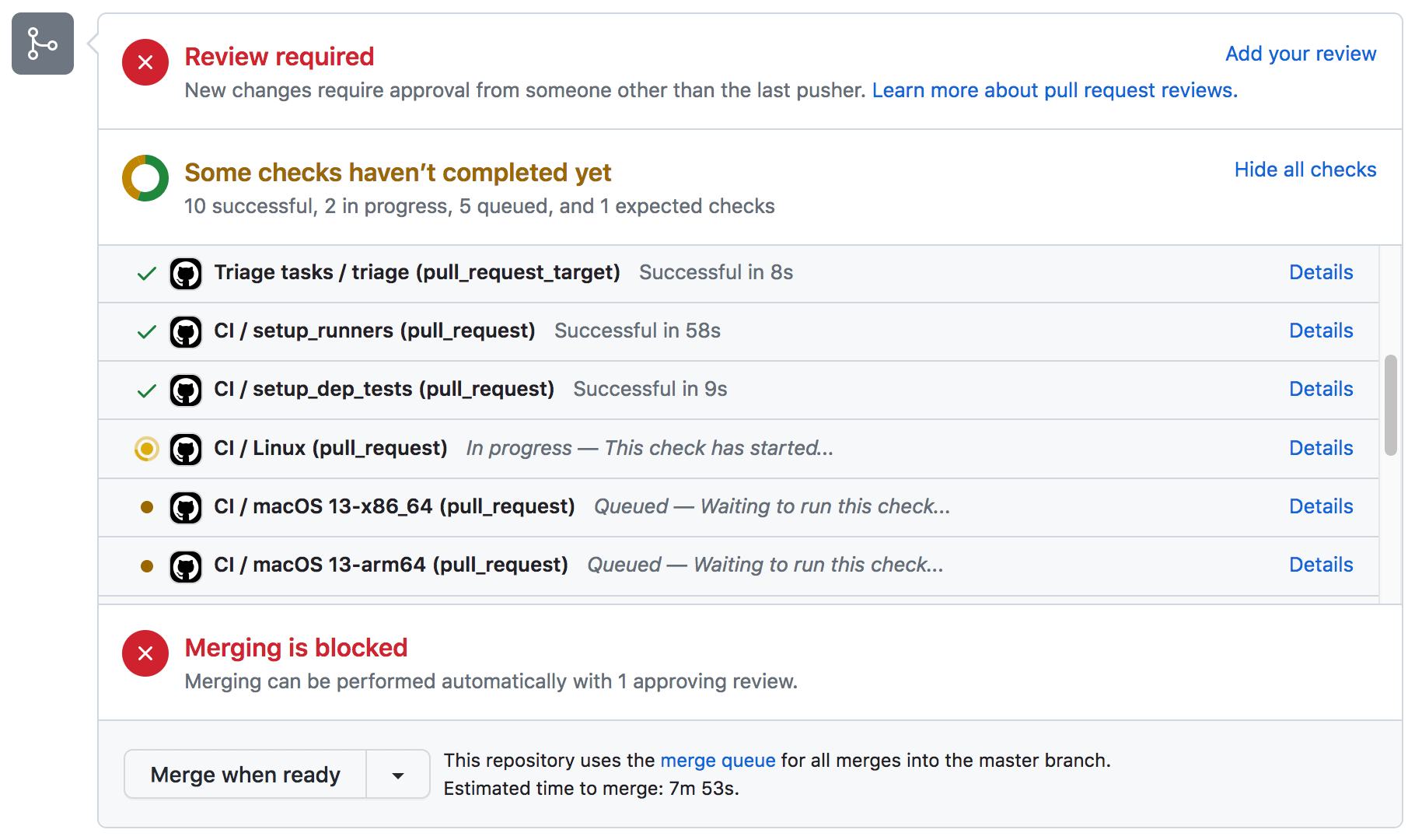 Triggered Pull Request